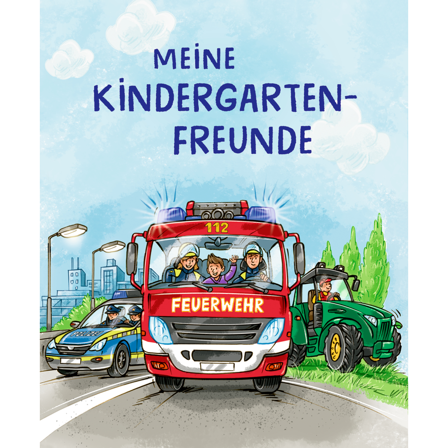 COPPENRATH Freundebuch: Meine Kindergartenfreunde - Bunte Fahrzeuge