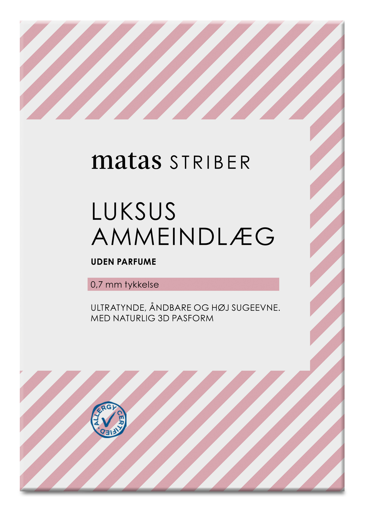 Matas Striber Ammeindlæg Luksus Uden Parfume Hvid 24 stk.