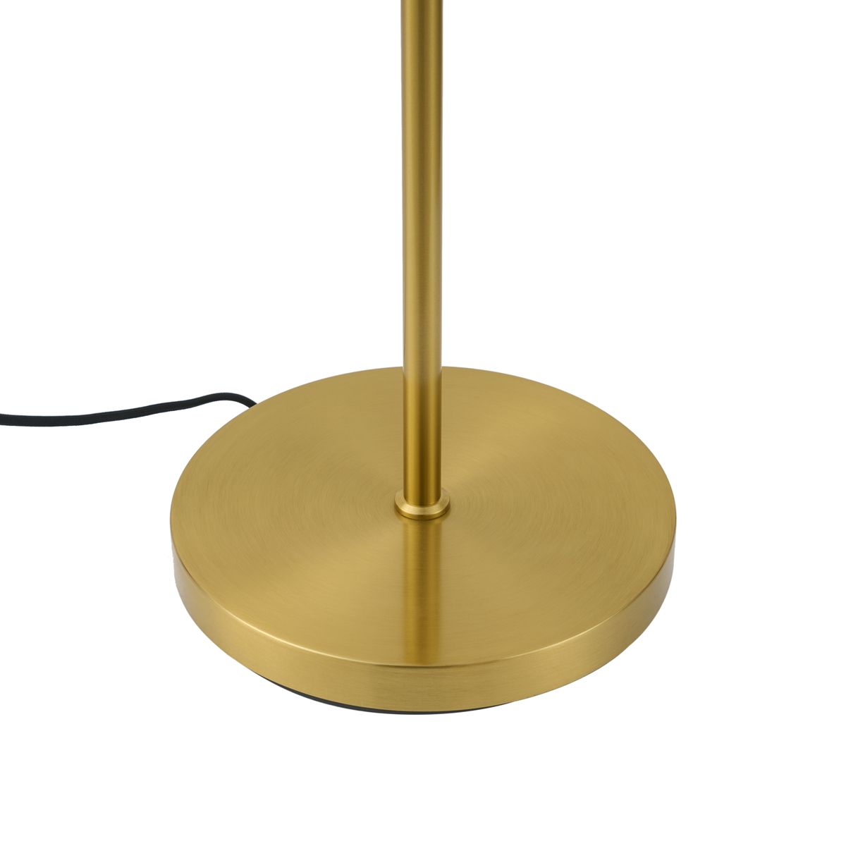 Design vloerlamp messing met amber glas 2-lichts - Brianna