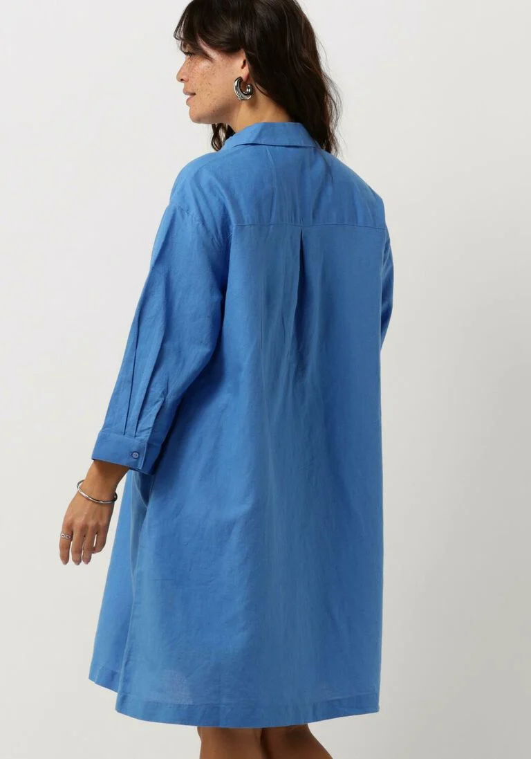 MSCH COPENHAGEN blauwe msch copenhagen mini jurk mschkuan mirilla 3/4 dress