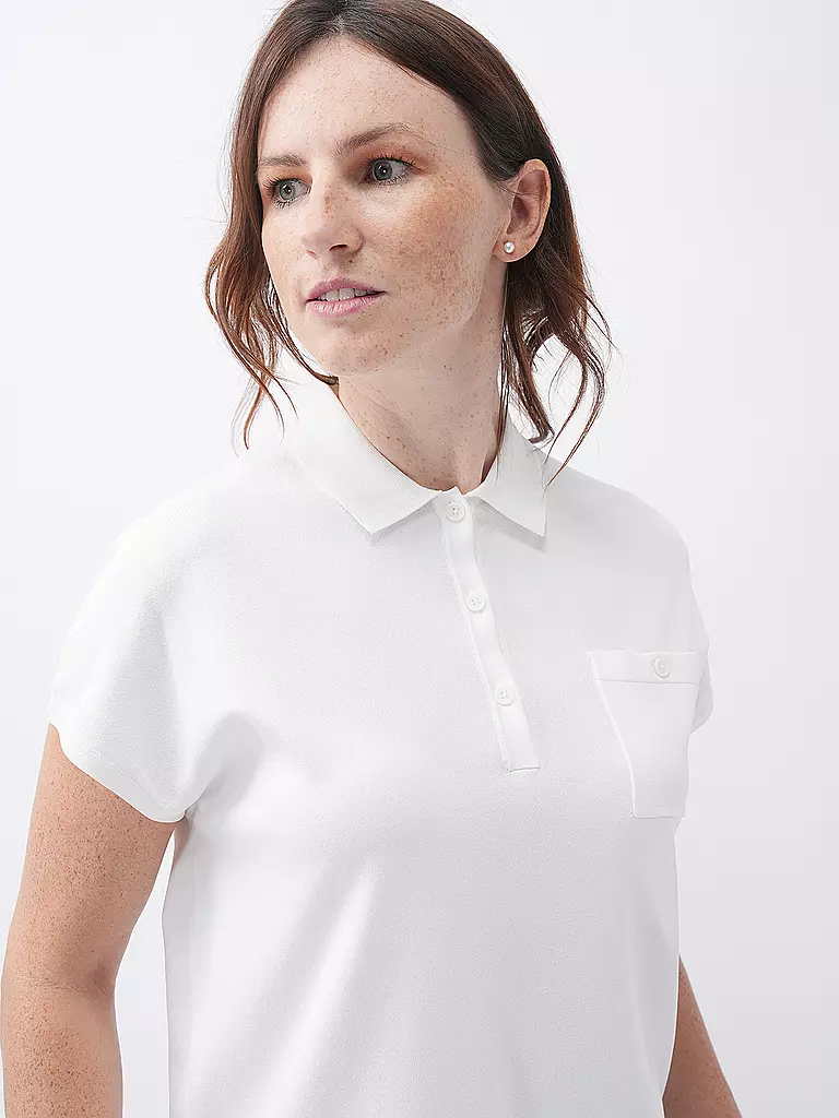 COMMA Poloshirt weiss
