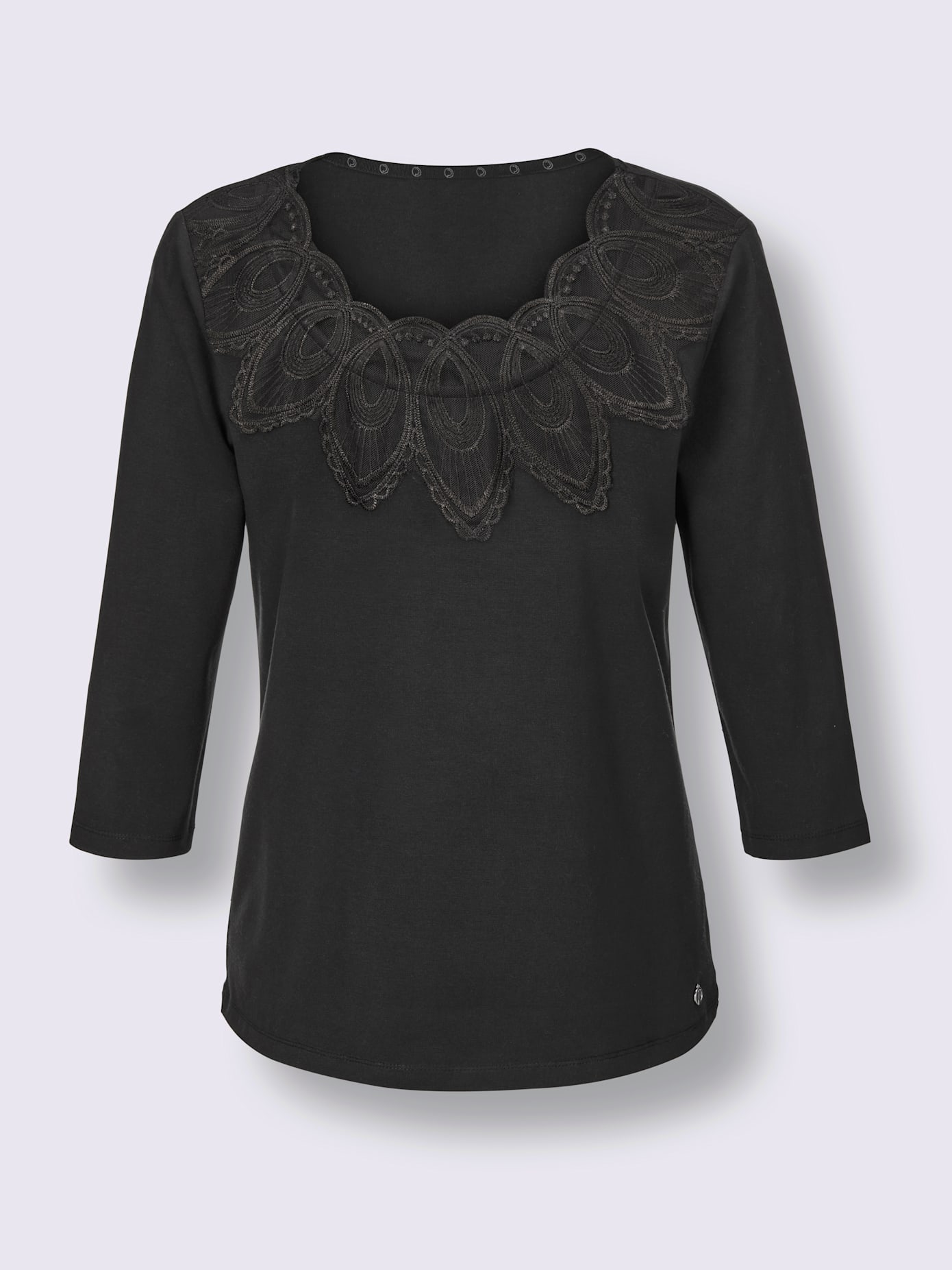 T-shirt en modal et coton mélange de modal doux
