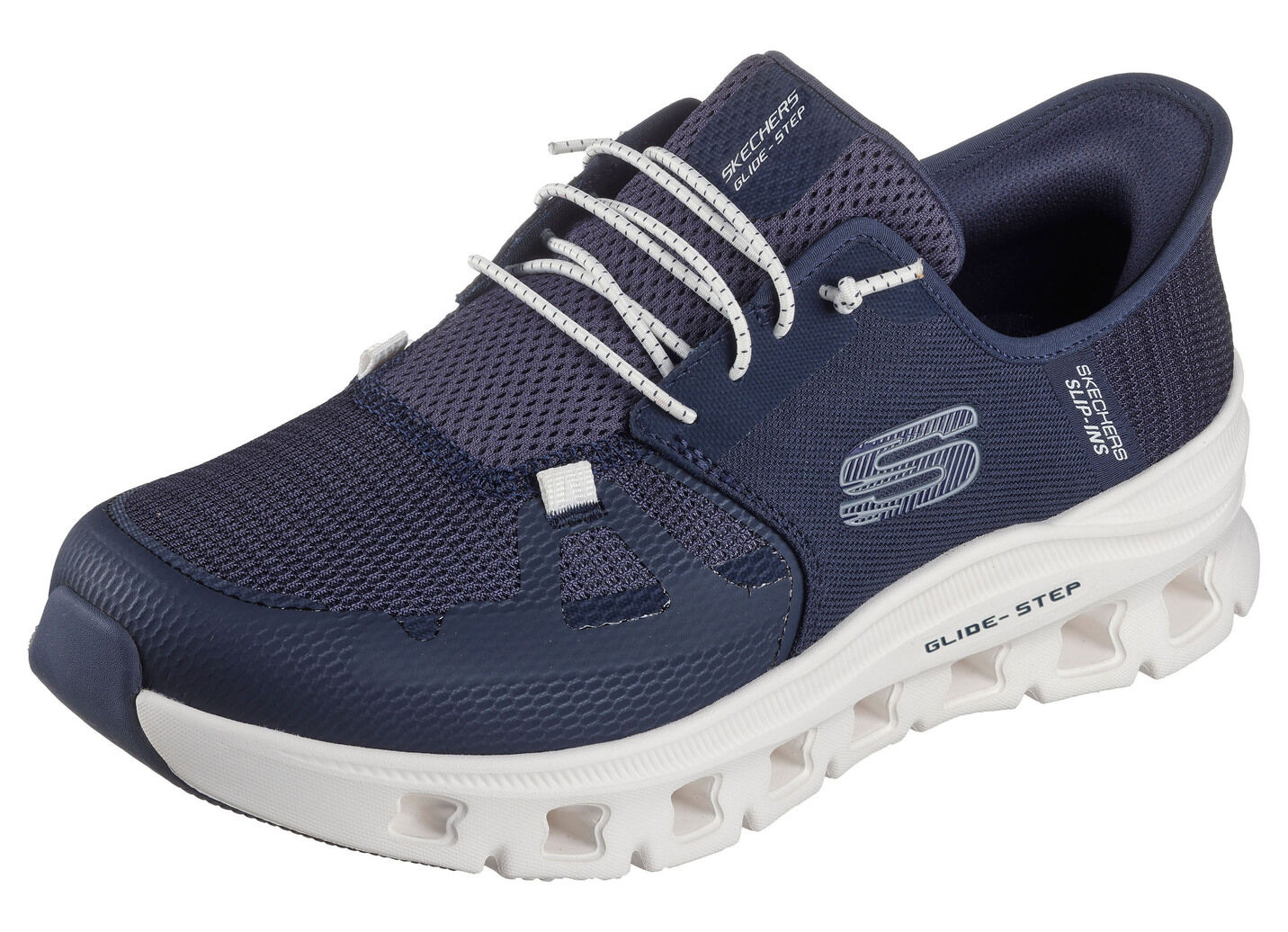 SKECHERS, Herren-Sneaker, mit geformter Slip-Ins Fersenplatte