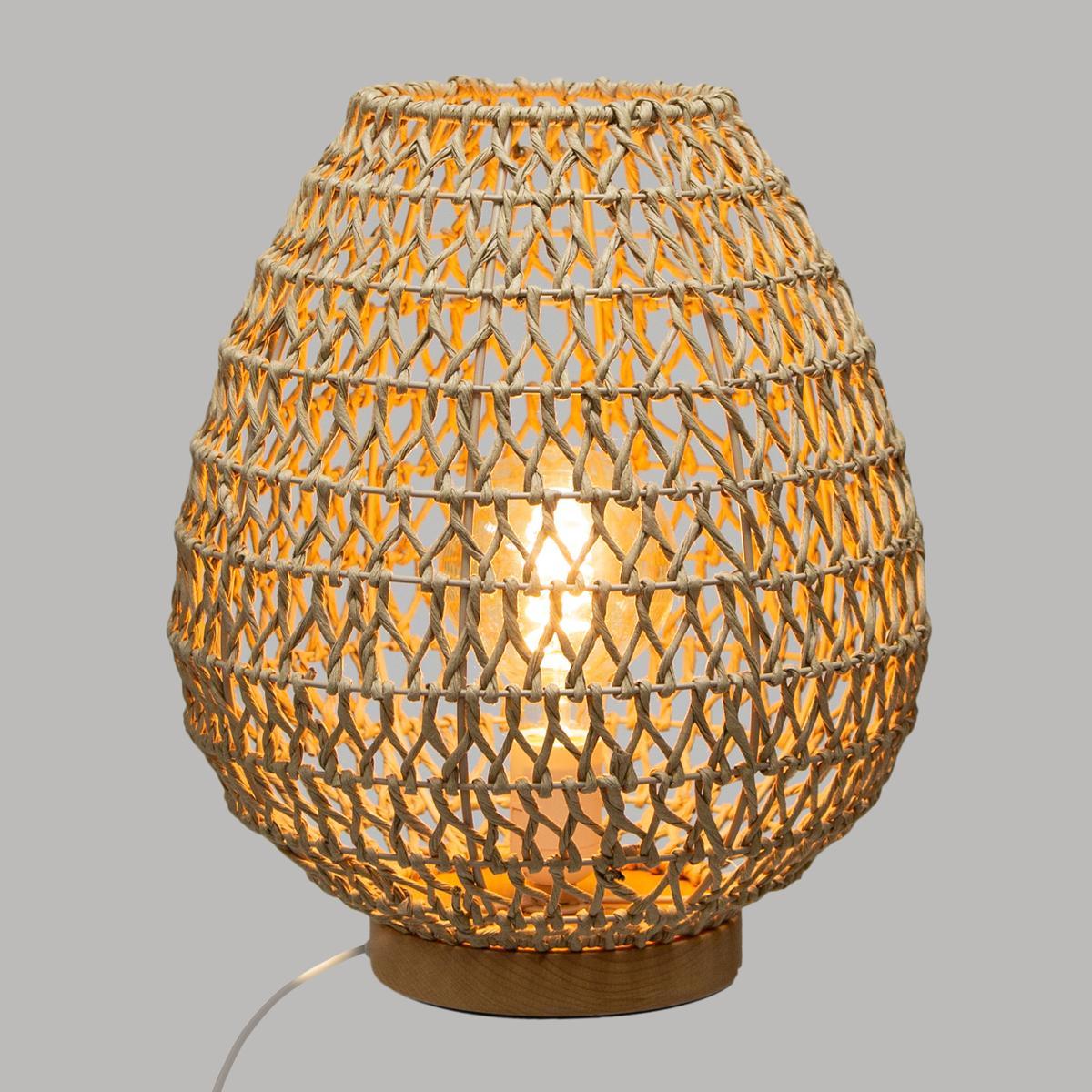 LAMPE METAL ET PAPIER ETEL H.35.5CM