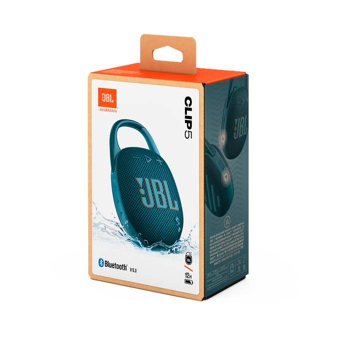 JBL - Clip5 Portable Bluetooth Speaker - Blue