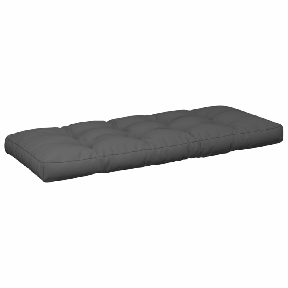 Coussins de palette 2 pcs anthracite tissu