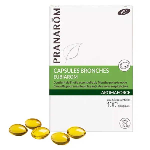Pranarom Aromaforce Bronches Orgânico 30 cápsulas
