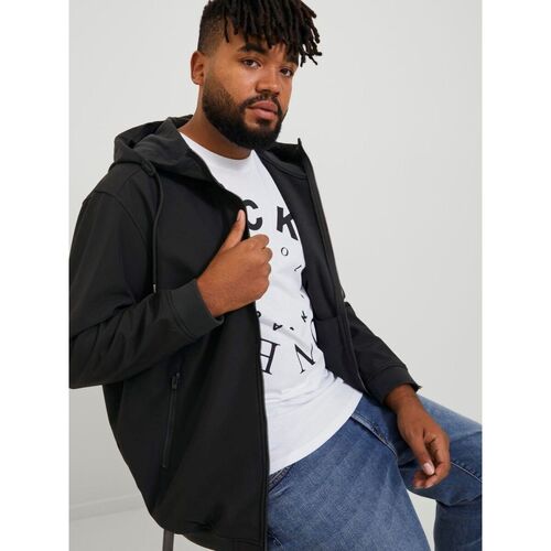 Jack & Jones - 12236331 JJEBASIC SOFTSHEL-BLACK Negro