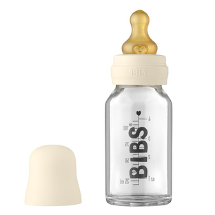 BIBS Glazen Babyfles Complete Set Ivory 110 ml 1ST