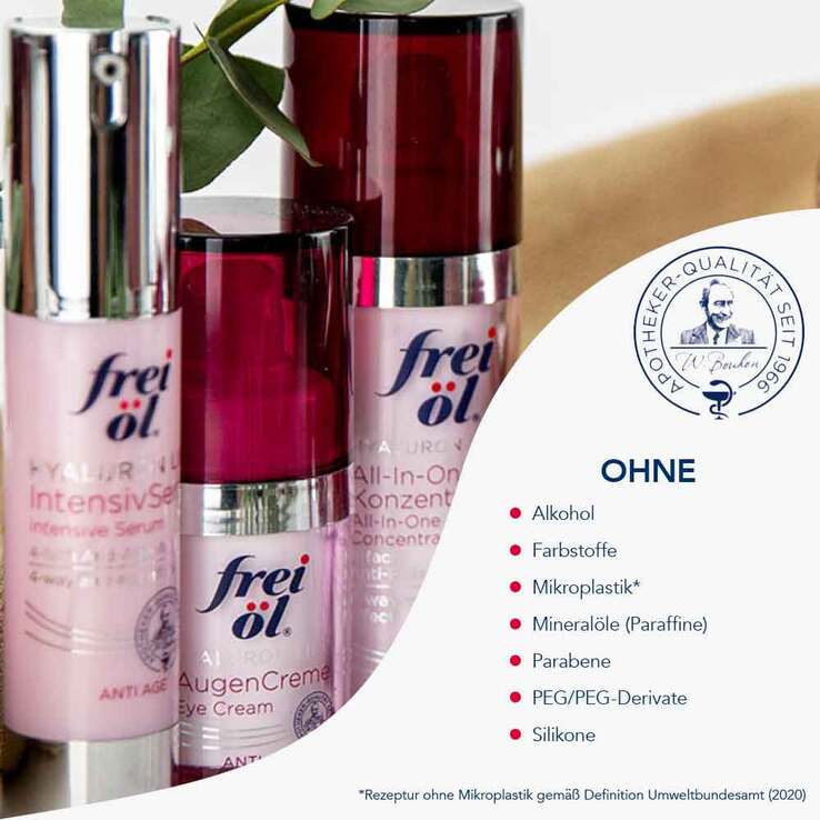 Frei Öl Anti-Age Hyaluron Lift Augencreme, 15 ml
