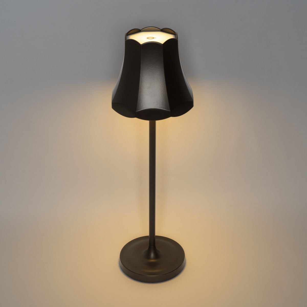 Set van 2 retro tafellampen donkerbrons oplaadbaar IP44 - Granny