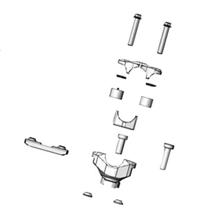 Pontet de guidon Xtrig PHDS 10mm