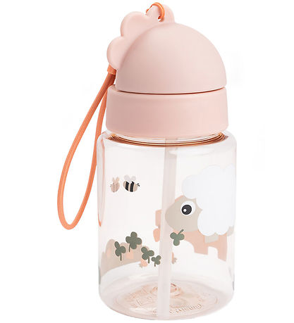 Done by Deer Trinkflasche m. Strohhalme - Tiny Farm - 280 ml - P