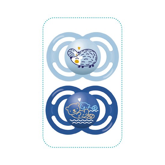 Lot de 2 sucettes perfect +18m silicone   Aléatoire        de               Mam