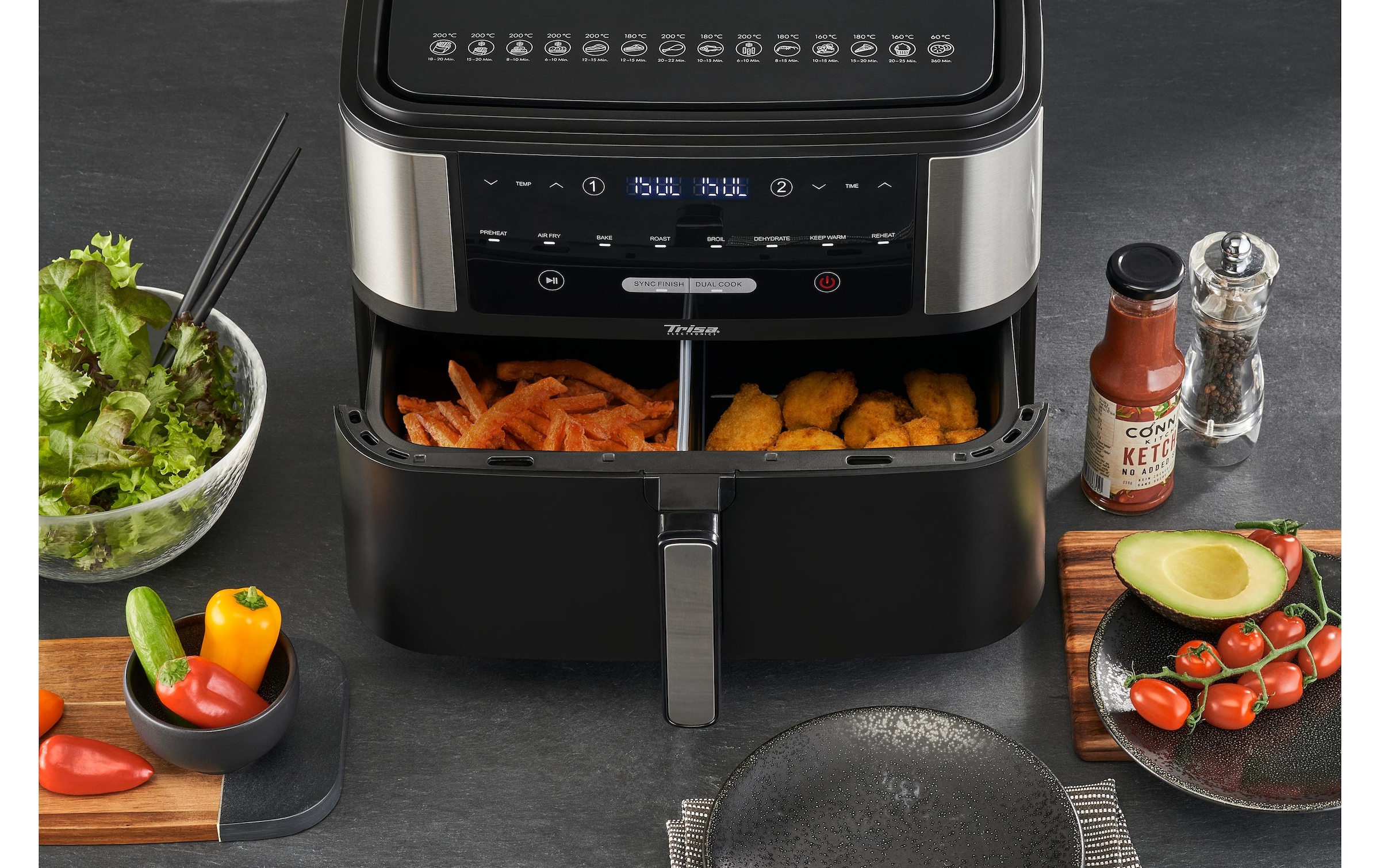 Trisa Heissluftfritteuse »Crunchy Fry Pro 10 L«