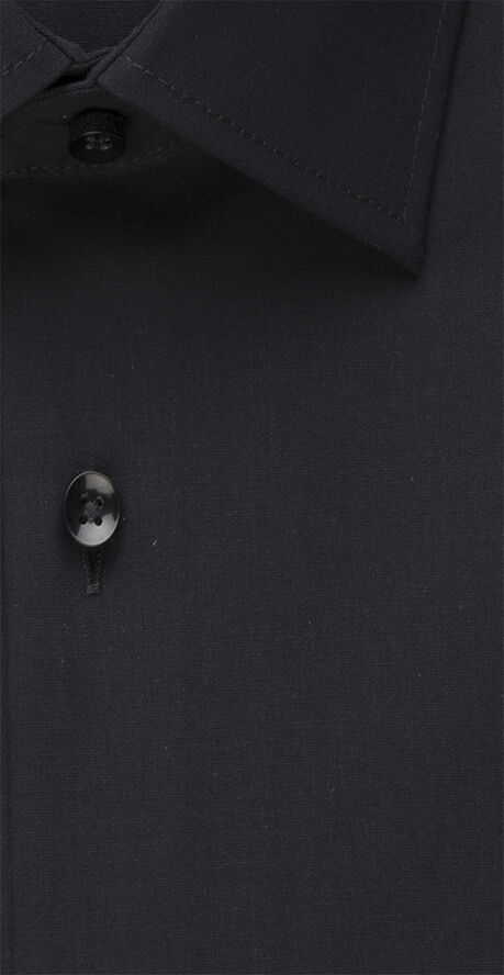 Seidensticker Business Shirt Slim Long sleeve Kent-Collar Uni Black