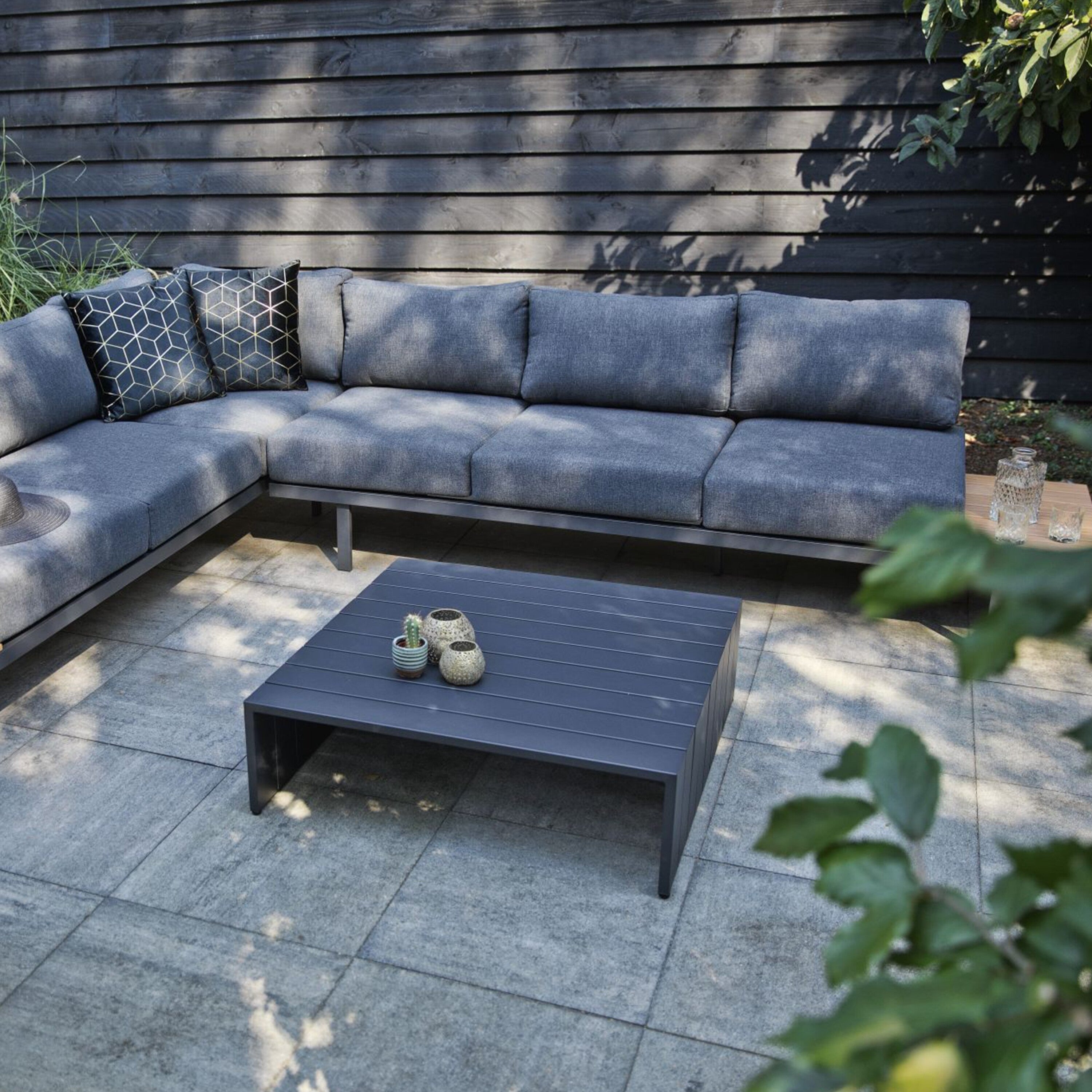 Woood Bari platform Loungeset - Grijs