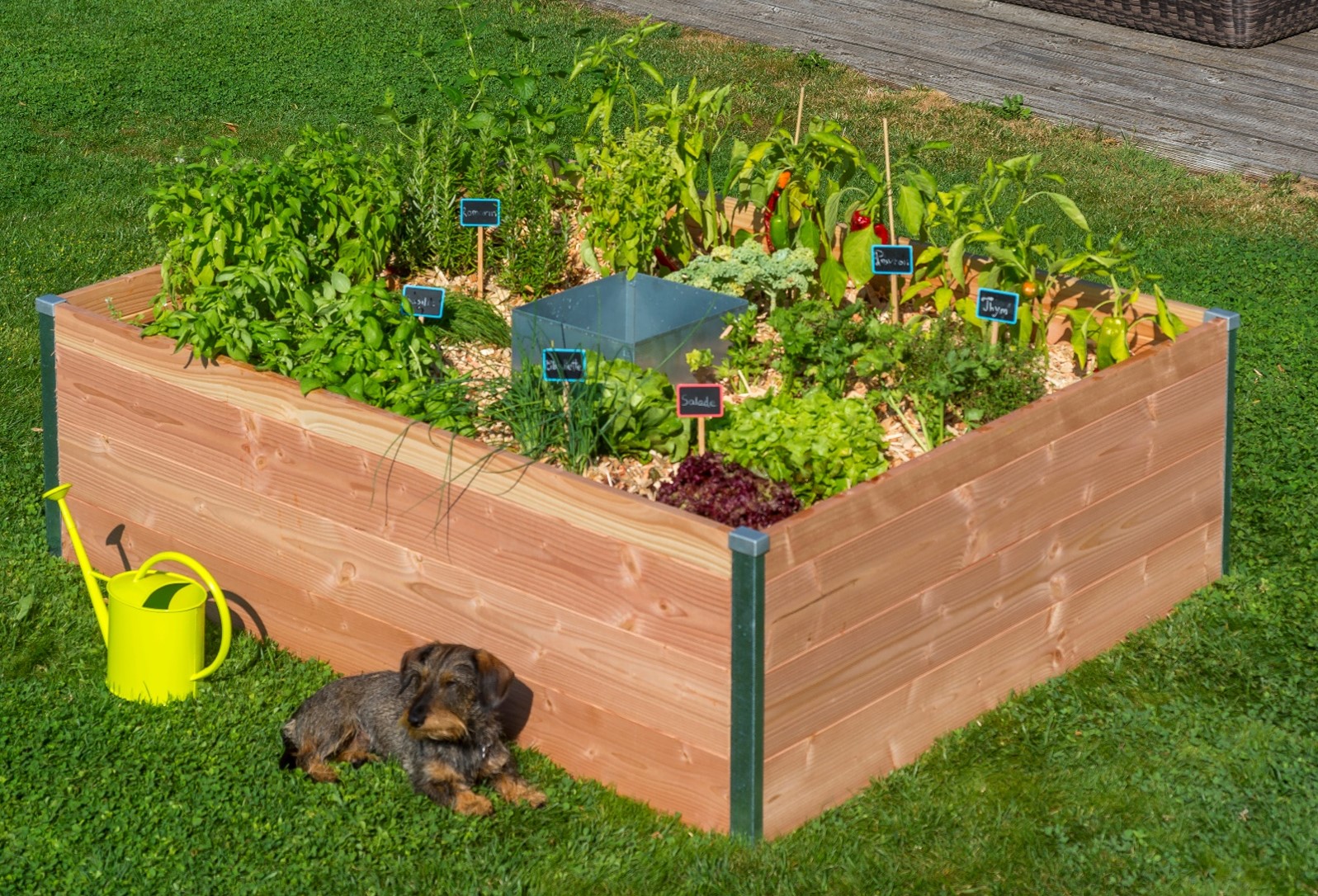 Keyhole garden médium - carré potager avec composteur intégré