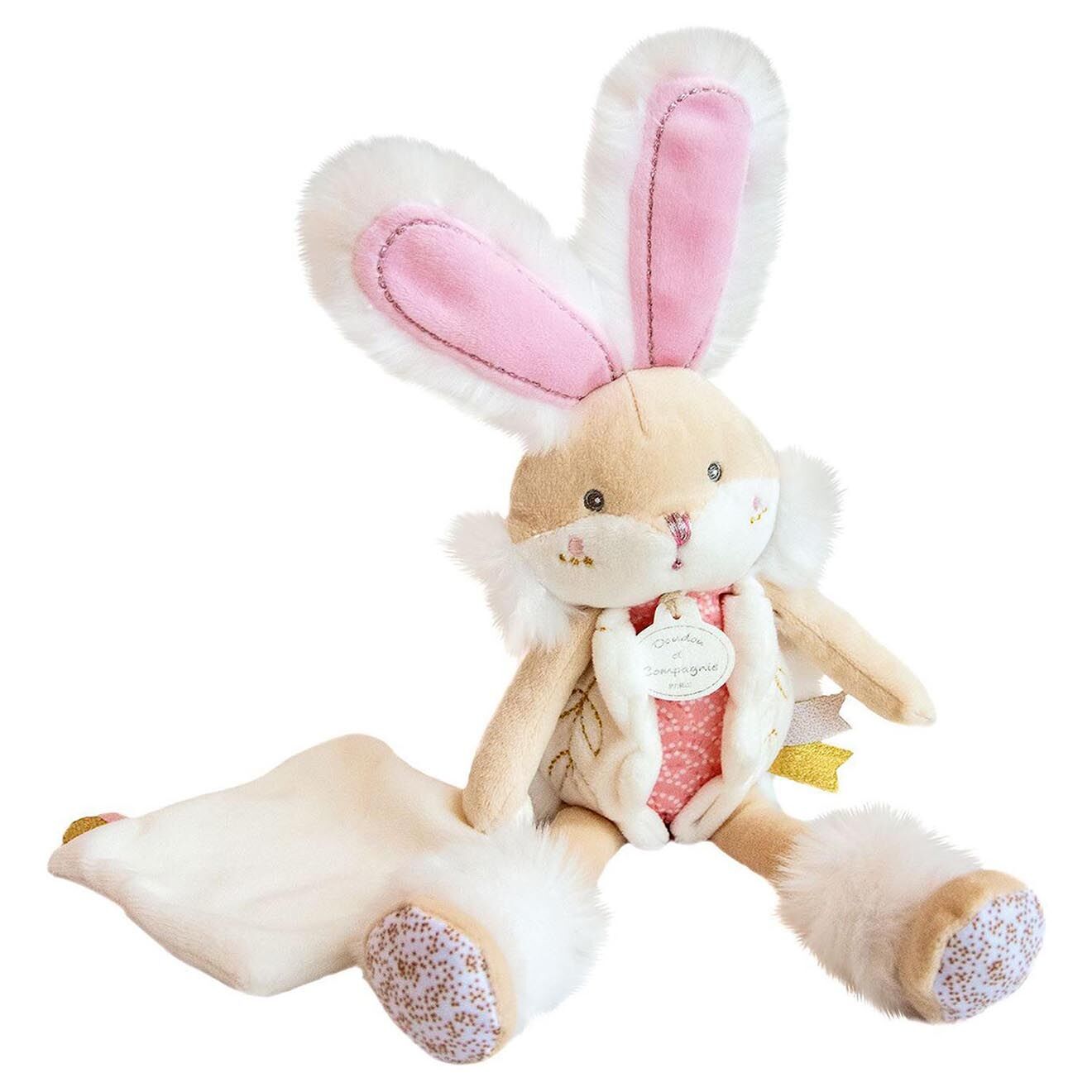 Doudou et Compagnie Doudou Pantin Lapin de sucre rose