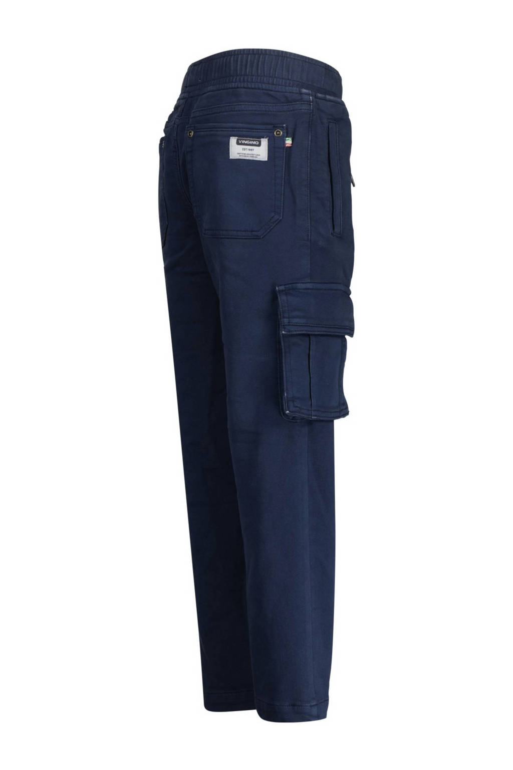 Vingino loose fit cargobroek Claudio donkerblauw
