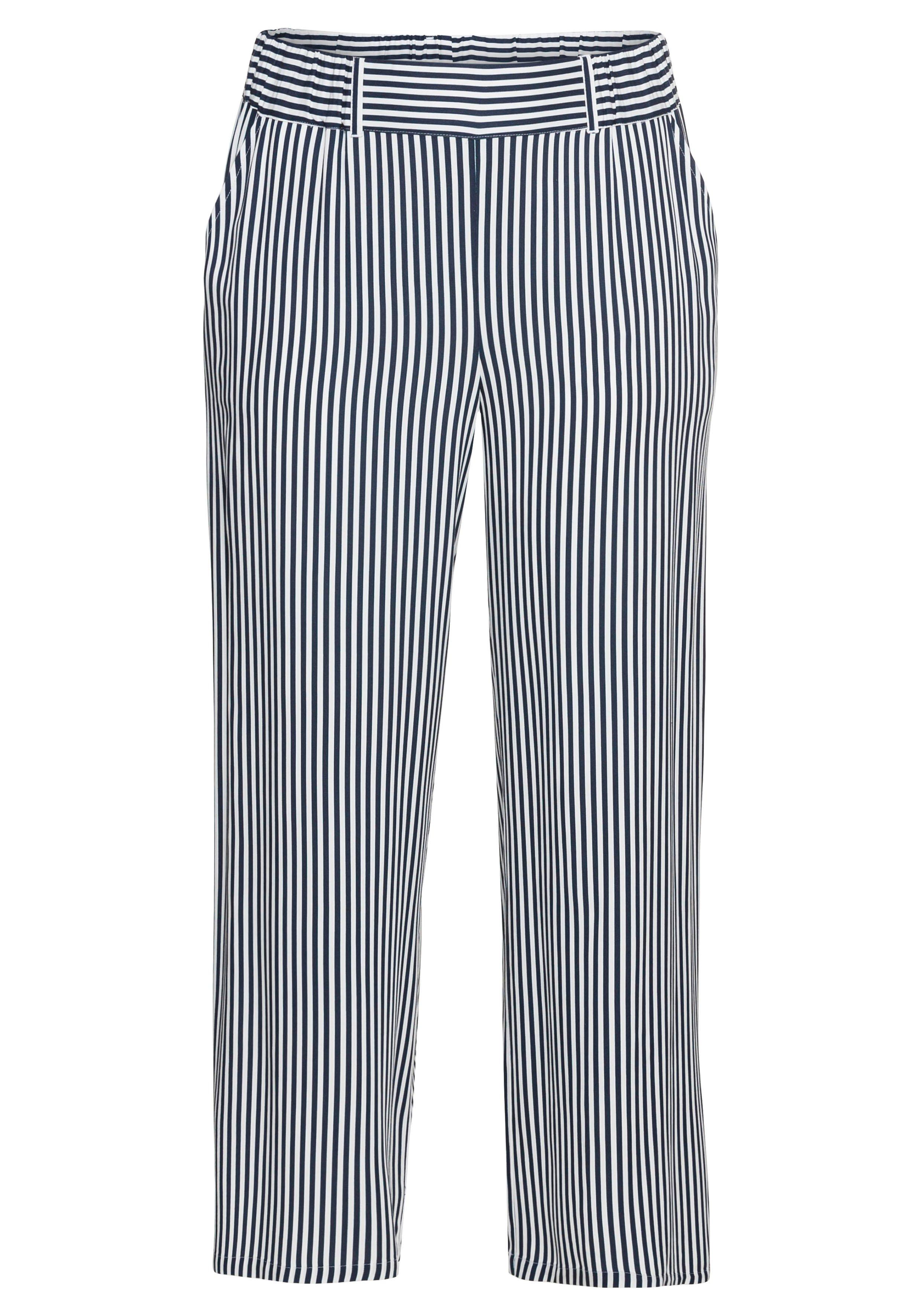 Weite Hose mit Alloverdruck und Schlupfbund