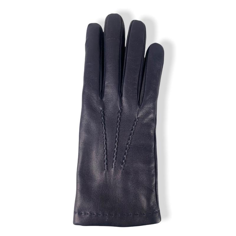 Caridei Dames Handschoen Glace Navy Blauw