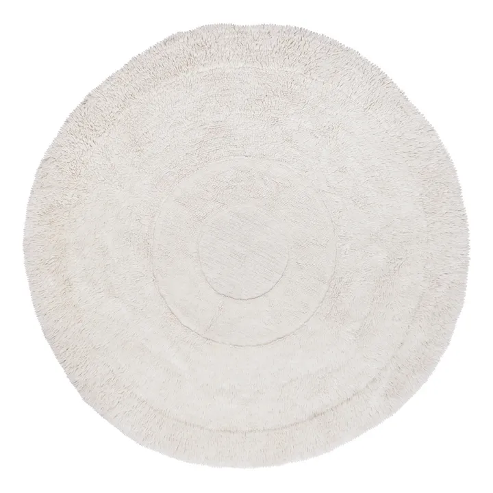 Lorena Canals Tapis rond Arctic circle 250x250 cm | Blanc