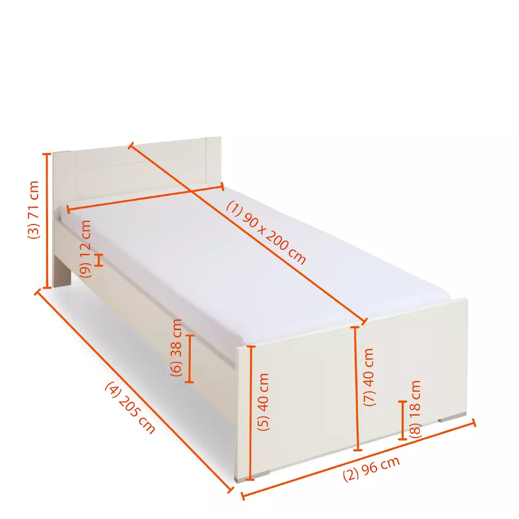 Bett Filou 90 x 200 cm