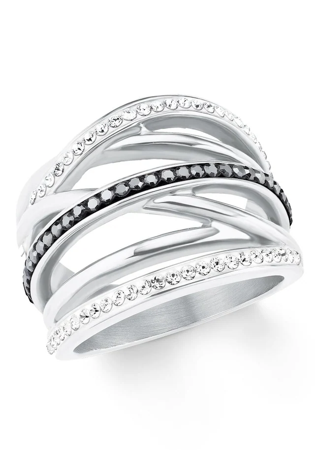 s.Oliver Fingerring »2022652, 2022653, 2022654, 2022655« mit Kristallstein