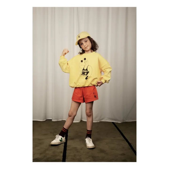 Mini Rodini Short Bodybuilder Coton Bio | Rouge