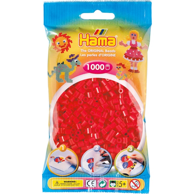 Hama Bügelperlen - 1000 Perlen - rot