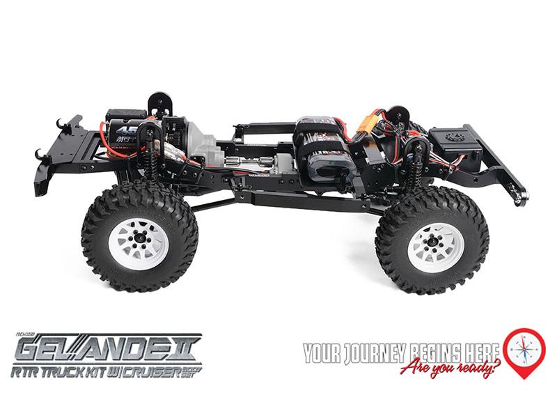 RC4WD Scale Crawler Gelände II Cruiser RTR, 1:10 RTR Scale Crawler mit Detaillierter Karosserie und originalgetreuem Fahrwerk