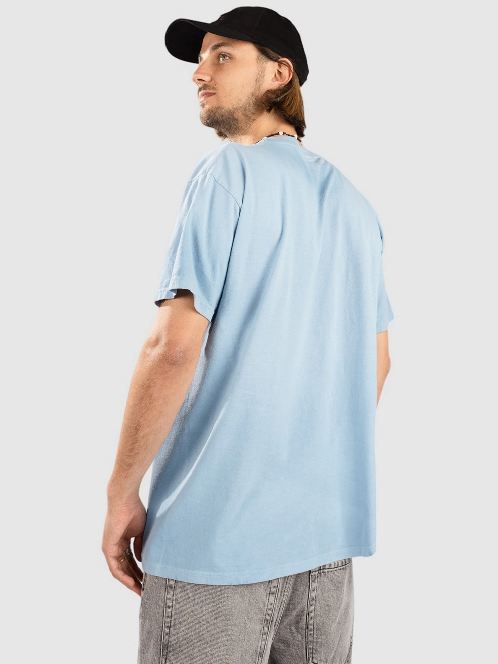 Broken Promises Scarecrow T-Shirt washed blue