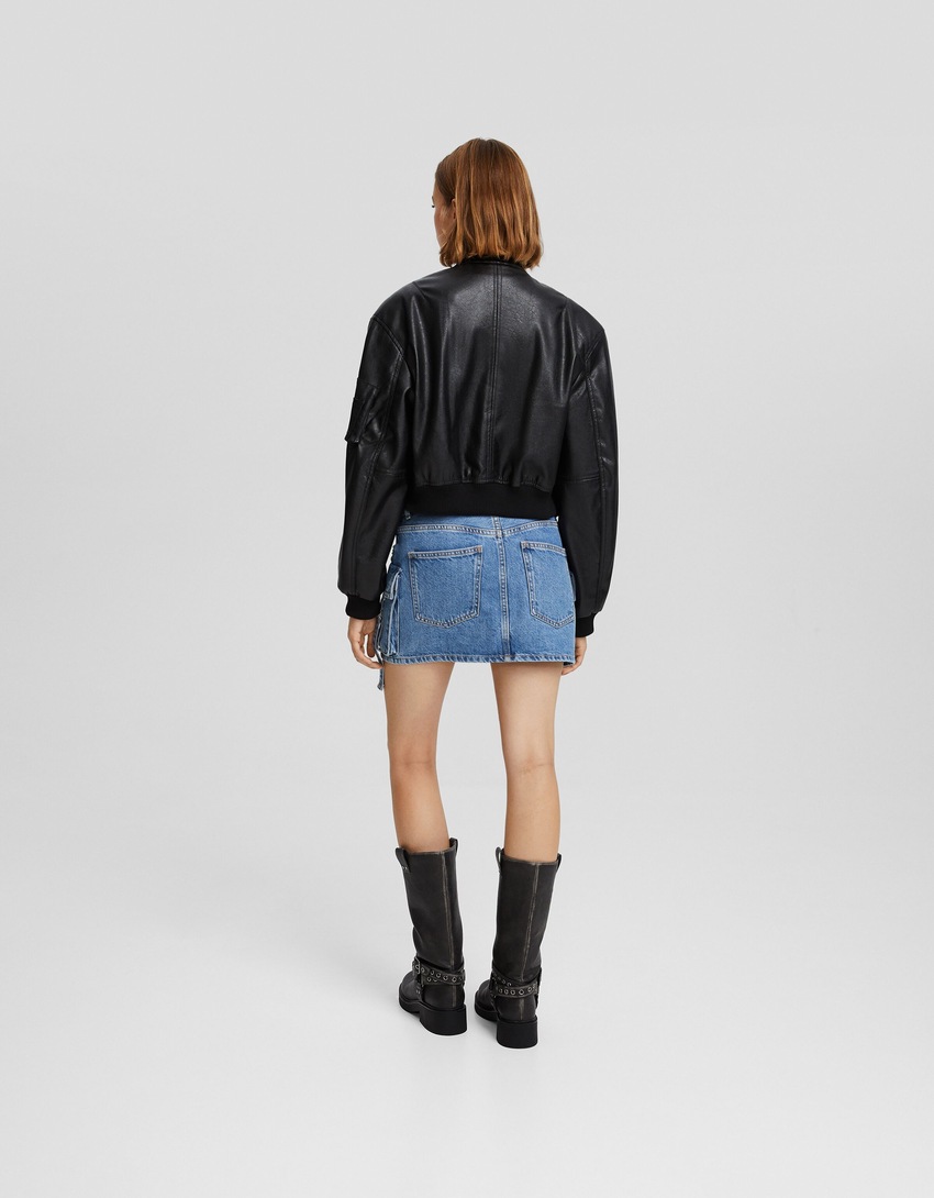 Minissaia cargo jeans