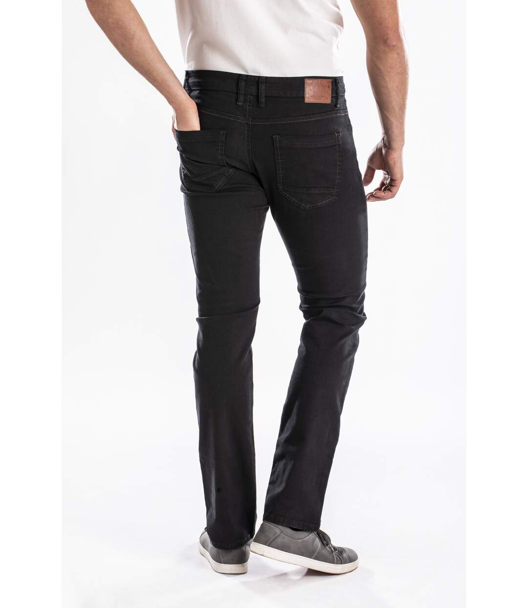 Jeans RL80 Fibreflex® coupe droite ajustée KANTIN NOIR