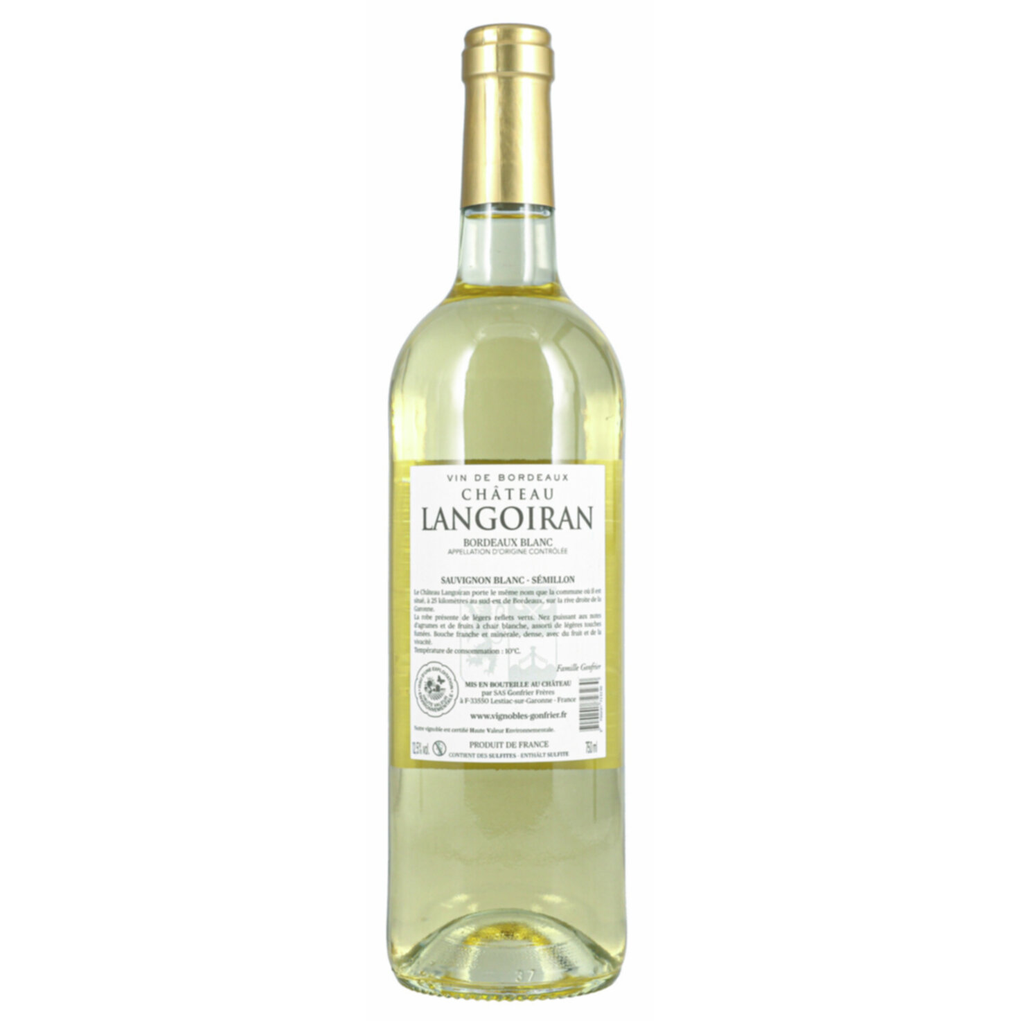 Château Langoiran Bordeaux Blanc -75cl
