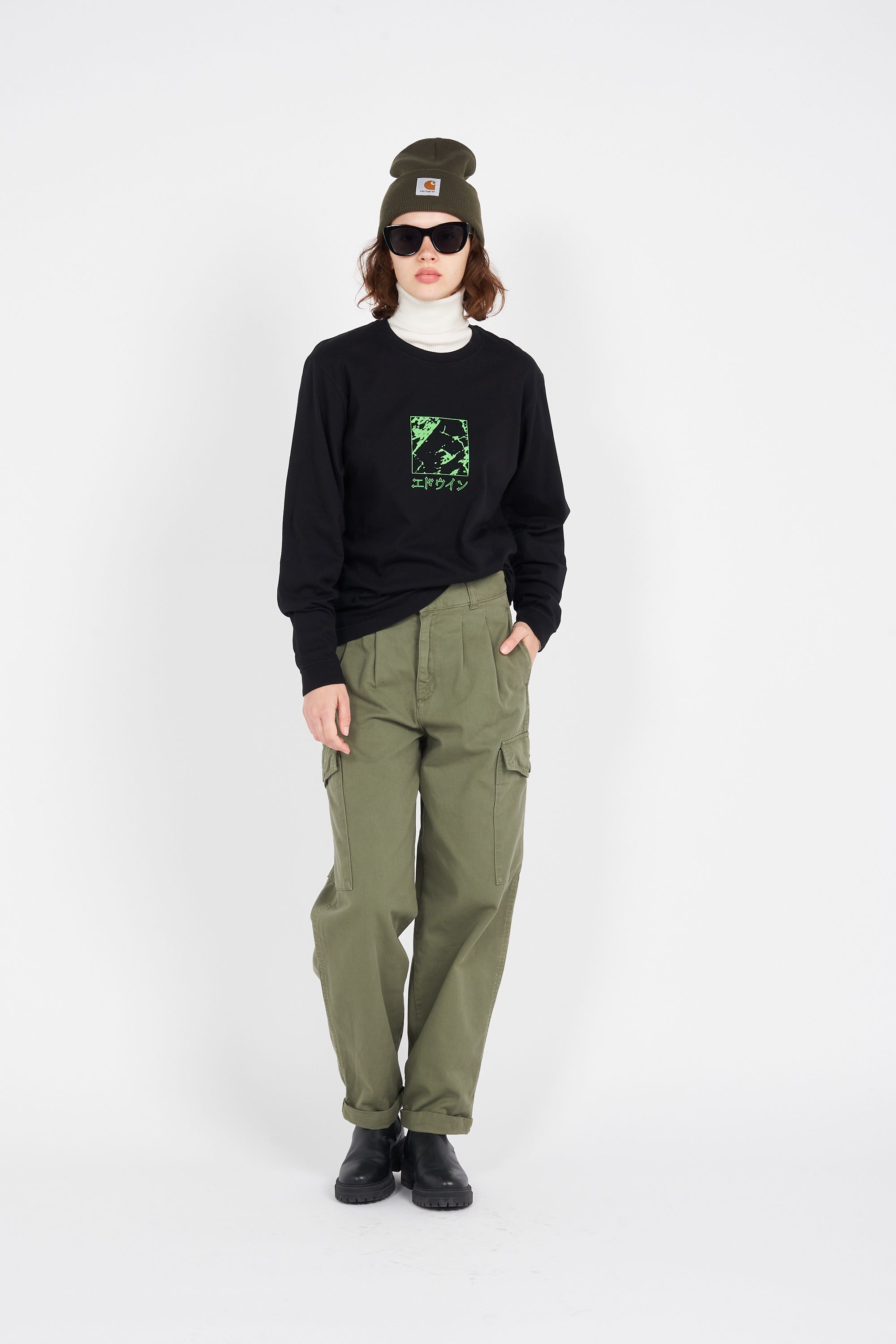 EDWIN T-shirt Nocturnal Wandering TS LS Noir