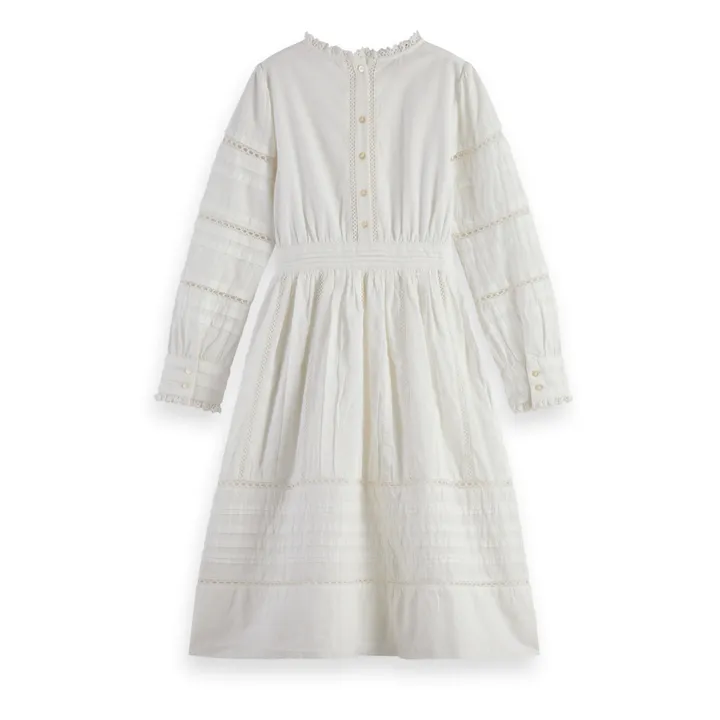 Scotch & Soda Robe Longue Manches Longues | Blanc