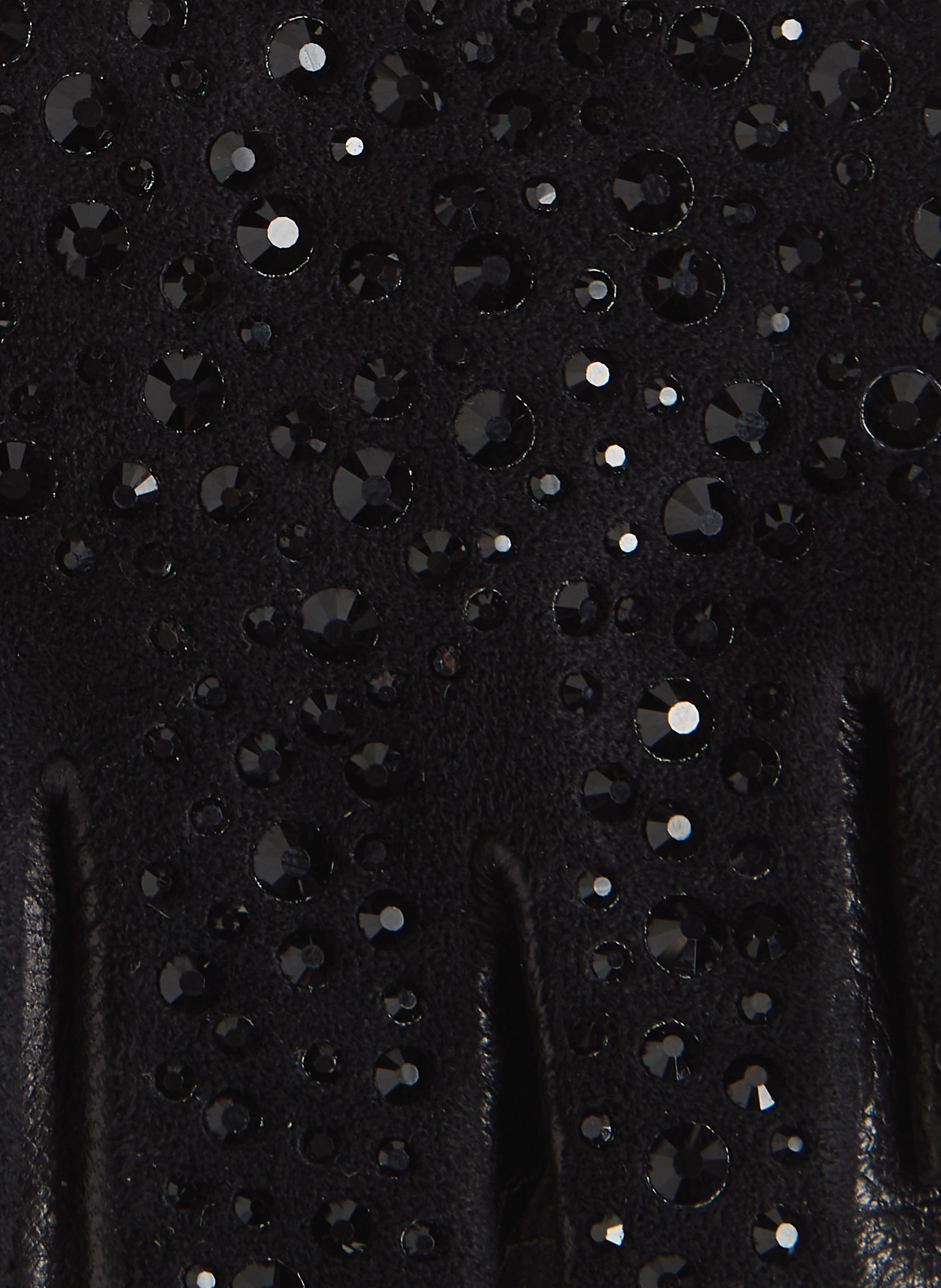 KARL LAGERFELD K/SIGNATURE GLITTER FINGERLESS GLOVES