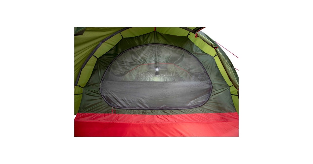 High PeakGoshawk 4 tent  (Groen/rood)