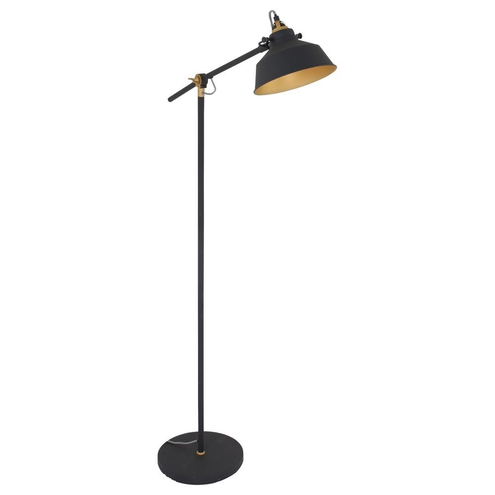 Nové vloerlamp in zwart en goud E27