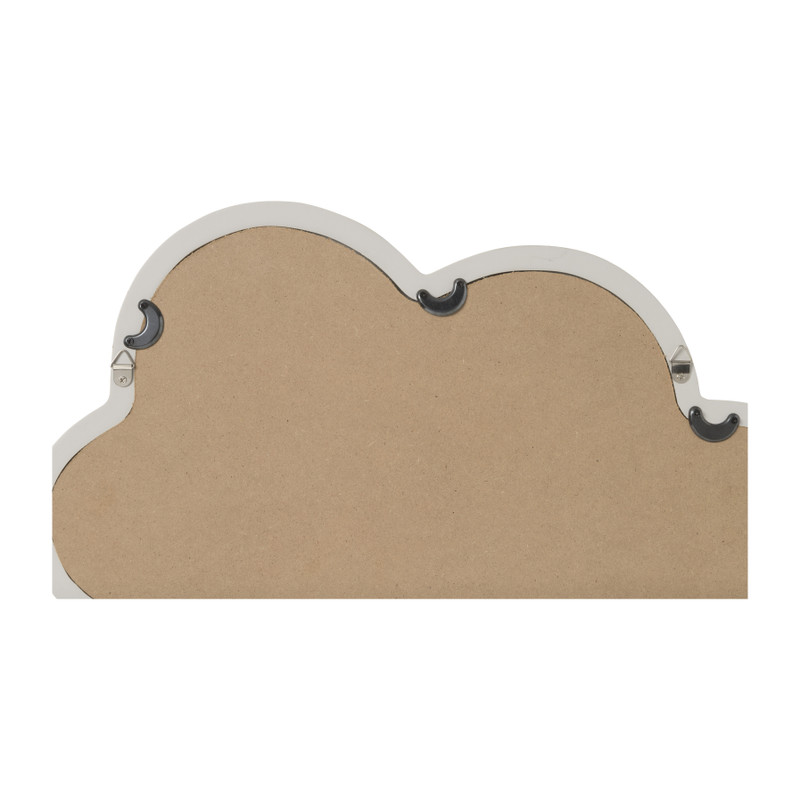 Spiegel wolk - wit - 24x40 cm