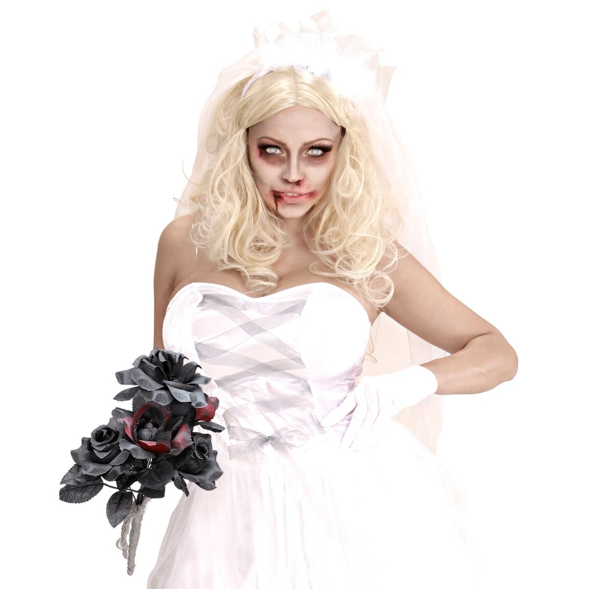 Halloween Nep Bruidboeket Zwart