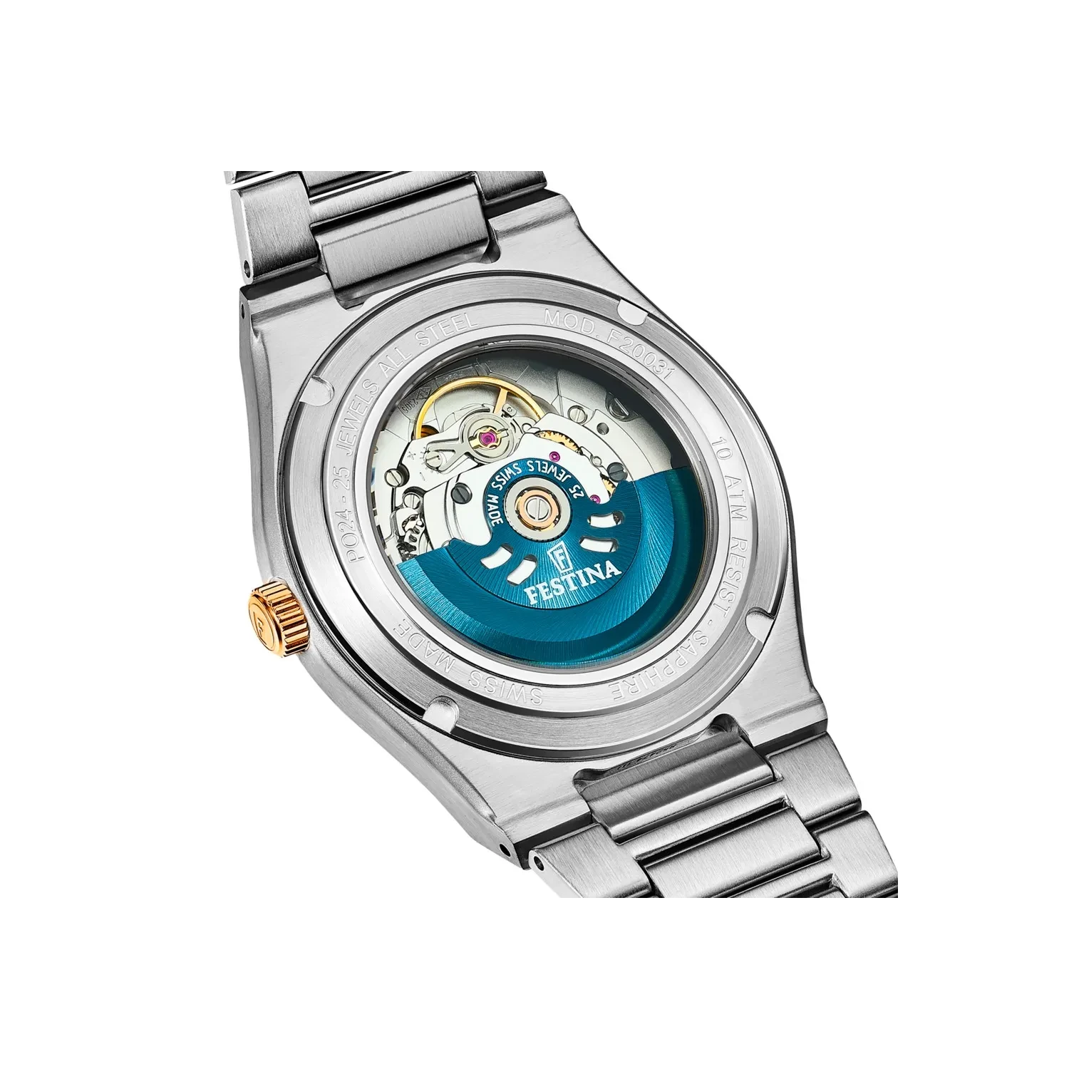 Festina Swiss Made Automatic Sapphire Lady F20031/3