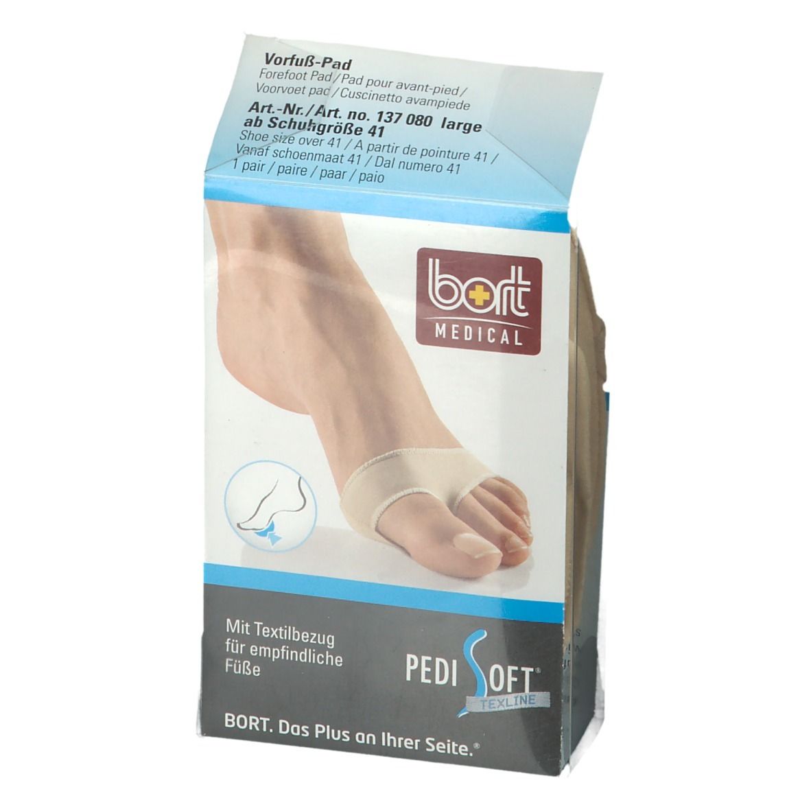 BORT PediSoft® TexLine Vorfuß-Pad Gr. L
