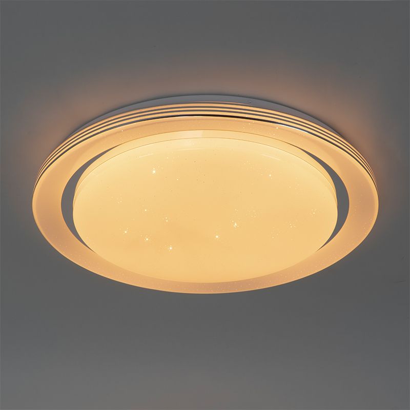 Smart plafondlamp wit 48 cm incl. LED en dimmer RGB - Jochem