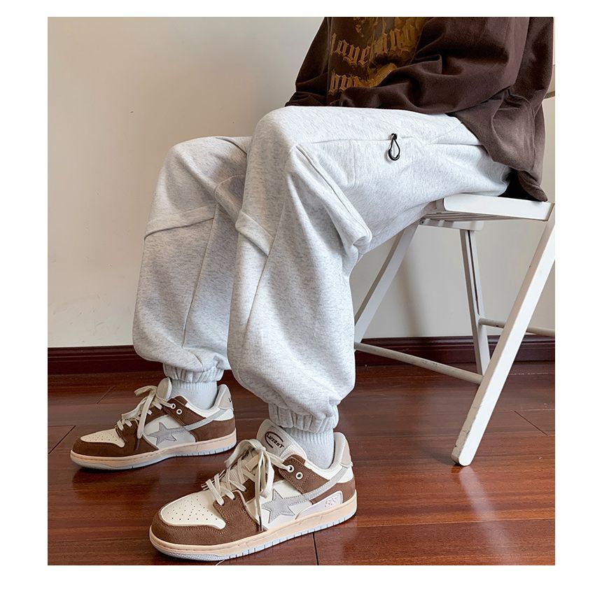 Obikan - Mid Rise Plain Sweatpants