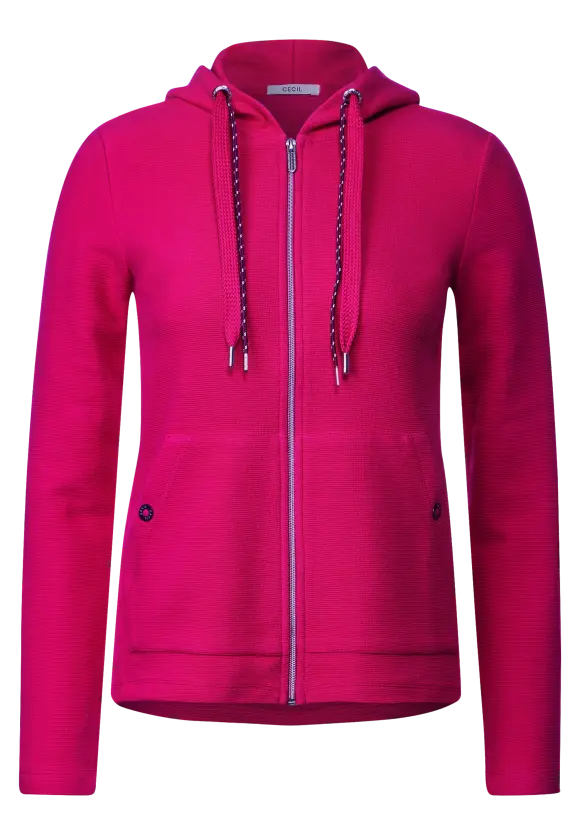 Kapuzen Sweatjacke - pink sorbet