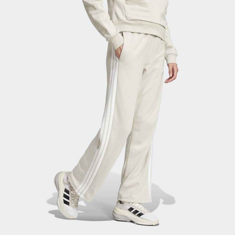 Adidas Pantalon french terry bas droit 3 bandes Essentials