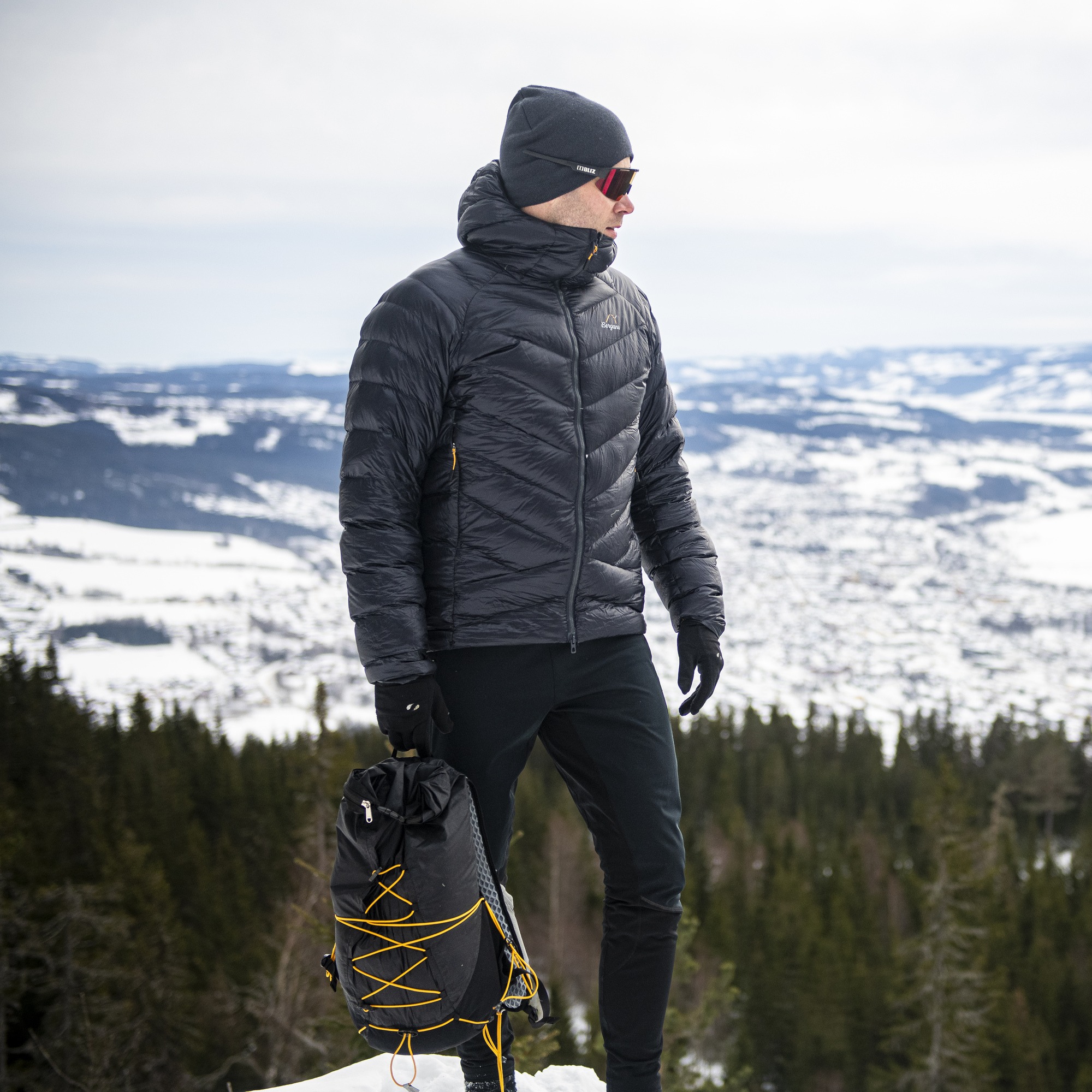 Y LightLine Weightless Down Jacket Herre Dark Shadow Grey